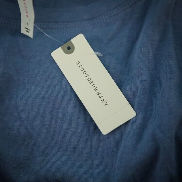 Daily Practice Anthropologie Size Small S Periwinkle Blue Purple Crew Scoop Neck - Picture 6 of 9